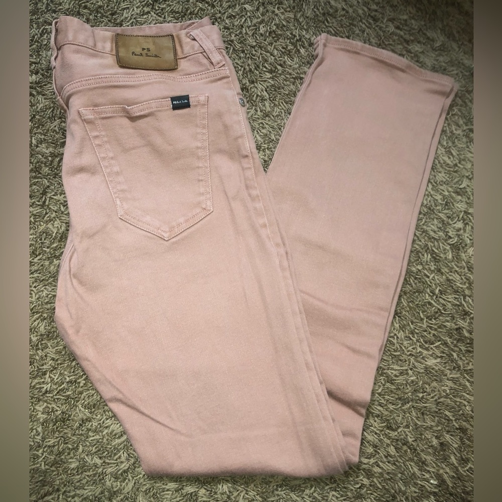 Paul Smith Washed Pink Straight Fit Jean Sz M Waist 31” Inseam 30” Jean